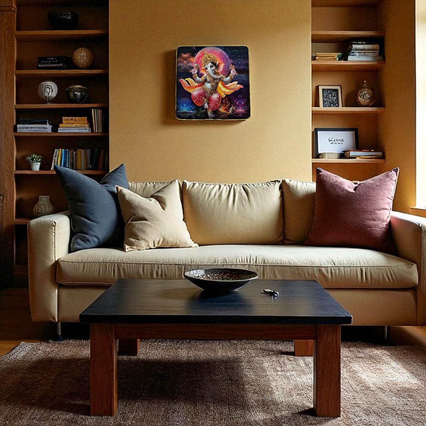 Ganesh crystal photo frame 12 x 12